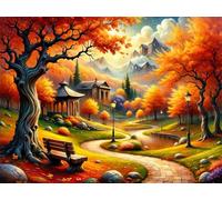 Cozy Cottage 1200 Piece Jigsaw Puzzles for Adults, Colourful, Challenging & Brainteasing Adult Puzzles 1200 Pieces Shrubs, Fun jigsaws for The Whole Family 30x20 Inch