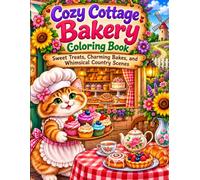 Cozy Cottage Bakery Coloring Book: Sweet Treats, Charming Bakes, and Whimsical Country Scenes