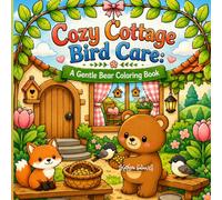 Cozy Cottage Bird Care: A Gentle Bear Coloring Book: Warm Woodland Moments of Feathered Friends, Soft Interiors & Peaceful Outdoor Charm