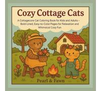 Cozy Cottage Cats: A Cottagecore Cat Coloring Book for Kids and Adults Bold-Lined, Easy to Color Pages for Relaxation and Whimsical Cozy Fun (The Cozy Cottage Critters Series)