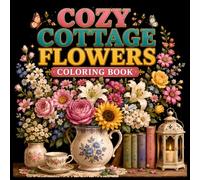 Cozy Cottage Flowers Coloring Book: 40 Elegant Floral Arrangements in Cozy Cottage Rooms, Peaceful Garden Corners, Vintage Vases, and Relaxing Botanical Interiors