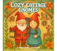 Cozy Cottage Gnomes: A Coloring Journey: Relax, Color, and Step Into a Peaceful Gnome World | Christmas Coloring Book for Teens & Adults
