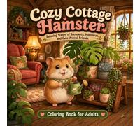 Cozy Cottage Hamster: A Plant Lover's Coloring Book: Relaxing Scenes of Succulents, Monsteras, and Cute Animal Friends