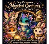 Cozy Cottage Mystical Creatures Coloring Book: 51 Cute Fantasy Animals, Fairies, Dragons, Vintage Objects & Cozy Magical Scenes for Relaxation (Things I Want to Say Coloring Book Series)