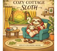 Cozy Cottage Sloth: A Relaxing Adult Coloring Book Featuring Slow Living Cottage Scenes, Cute Woodland Animals, Cozy Forest Homes, and Bold Easy Designs for Stress Relief