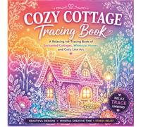 Cozy Cottage Tracing Book: A Relaxing Ink Tracing Book of Cozy Cottages, Whimsical Homes, Cottagecore Scenes, and Stress Relief Line Art (Trace & Relax Series)