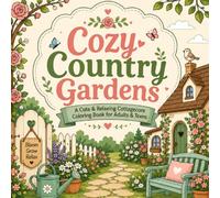 Cozy Country Gardens Coloring Book for Adults and Teens: Cute Cottagecore Flowers, Charming Cottages and Relaxing Garden Scenes: Peaceful Floral ... Stress Relief, Relaxation and Creative Fun