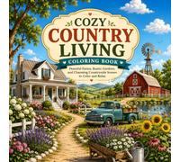 Cozy Country Living coloring Book: Peaceful Farms, Rustic Gardens, and Charming Countryside Scenes to Color and Relax (30 Page Studio)