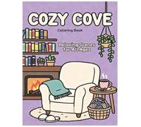 Cozy Cove: Bold & Easy Coloring Book for All Ages - 25 Relaxing Pages of Warm Homes, Peaceful Retreats & More