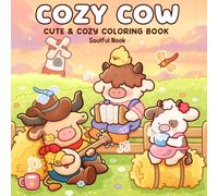 Cozy Cow: Coloring Book for Adults and Teens Featuring Cute Farm Cows and Fuzzy Animal Friends Enjoying Calm Country Life for Relaxation