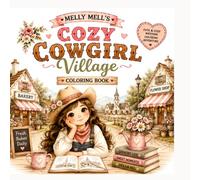 Cozy Cowgirl Village: A Relaxing Western Coloring Book for Adults and Teens Featuring 45 Cozy Country Village Scenes, Cute Cowgirl Adventures, Flower ... Moments (Cozy Cowgirl Village Collection)