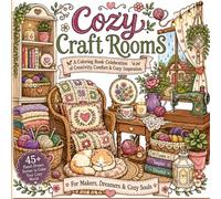 Cozy Craft Coloring Book: A Cozy Hygge Coloring Journey Through Craft Rooms, Tea Corners & Rainy Day Spaces (The Cozy Craft Rooms Collection)