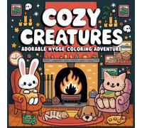 Cozy Creatures: Adorable Hygge Coloring Adventure For Adults and Teens Featuring Halloween Theme