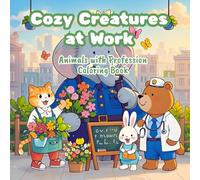 Cozy Creatures at Work: A Delightful Animal Coloring Book for Kids and Adults Packed with Cute Professions and Relaxing Designs