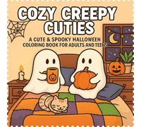 Cozy Creepy Cuties: A Cute & Spooky Halloween Coloring Book for Adults and Teens: 50 Adorably Creepy Creatures to Color | Cozy Ghosts, Black Cats, Pumpkins & Fall Vibes for Relaxation and Fun