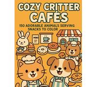 Cozy Critter Cafés - 150 Adorable Animals Serving Snacks to Color
