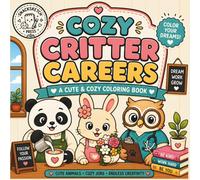 Cozy Critter Careers: A Cute & Cozy Animal Coloring Book for Adults and Teens (SnackSketch Cozy Coloring Collection)