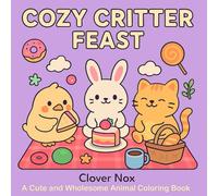 Cozy Critter Feast: A Cute and Wholesome Animal Coloring Book, Helps Relief Stress