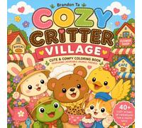 Cozy Critter Village: Cute & Comfy Cozy Animal Coloring Book for Teens, Adults and Kids Featuring Adorable Animal Friends with Bold, Simple, Easy Designs for Relaxation