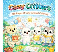 Cozy Critters: 88 Pages of Cute Animal Coloring
