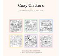 Cozy Critters: A Peaceful Coloring Book for Kids & Adults