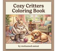 Cozy Critters Coloring Book: Bold and Easy Cute Animal Scenes for Relaxation, Stress Relief, and Cozy Coloring Fun