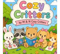 Cozy Critters: Coloring Book for Adults and Kids: Simple and Cute Animal Coloring Pages