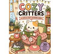 Cozy Critters: Cute & Relaxing Animal Coloring Book for Stress Relief
