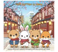 Cozy Critters in Japan: Super Cute Baby Animals Coloring Book for Adults & Teens