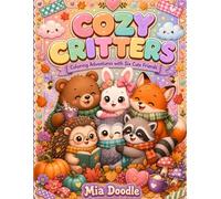 Cozy Critters Junior: Coloring Adventures with Six Cute Friends - 30 Kawaii Animal Scenes for Kids Ages 4-8