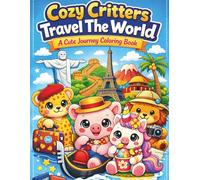 Cozy Critters Travel The World: A Cute Journey Coloring Book (Cozy Critters Collection for Self-Care & Joy - Where Every Page Feels Like a Hug)