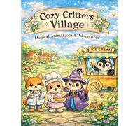 Cozy Critters Village: Magical Animal Jobs & Adventures for Kids Ages 4-8: Adorable Kawaii Animals at Work - Fun, Easy, and Relaxing Coloring Pages