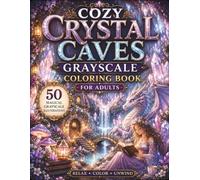Cozy Crystal Caves Grayscale Coloring Book for Adults: 50 Magical Grayscale Illustrations of Crystal Caverns, Fantasy Worlds & Hidden Gems (BrightNova Grayscale Coloring Books)