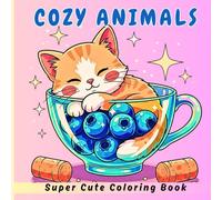 Cozy & Cute Animal Coloring Book for Adults &Teens: Simple & Easy Coloring Book for Relaxation