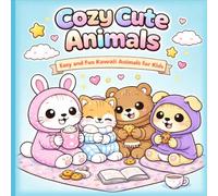 Cozy Cute Animals Coloring Book for Kids: Easy and Fun Kawaii Animals | Adorable Cozy Friends, Relaxing & Creative Coloring for Ages 4-8