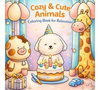 Cozy & Cute Animals Coloring Book for Relaxation: A Fun and Relaxing Coloring Book with Cute Animal Friends for All Ages