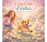 Cozy Cute Easter Coloring Book: Fun and Relaxing Spring Coloring Pages with Cute Animals, Easter Eggs, Cozy Scenes, and Stress Relief Designs