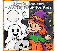 Cozy & Cute Halloween Coloring Book: Fun & Relaxing Halloween Coloring Book for Adults, Kids & Toddler: 40 Cozy & Cute Pages for Adults, Kids & Toddlers