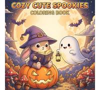 Cozy Cute Spookies Coloring Book: Easy and Simple Cute Designs for Adults, Teens & Kids for Relaxation and Stress Relief