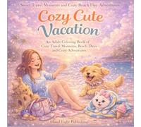 Cozy Cute Vacation Coloring Book for Adults: A Relaxing Coloring Book of Cute Travel Moments, Beach Days, Cozy Adventures, Sweet Getaways and Whimsical Vacation Scenes