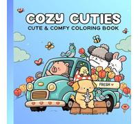 Cozy Cuties: Cute Animal Coloring Book for Adults and Teens, Easy and Simple Designs for Relaxation