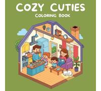 Cozy Cuties & Happy Family: A Coloring Book for Adults & Teens Featuring Our Beloved Cat for Stress Relief.