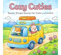 Cozy Cuties: Sweet, Simple Scenes for Calm and Comfort Hygge Moments Adorable Animal Characters For Adults Teens and Kids