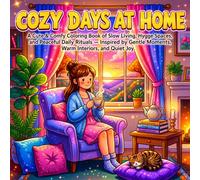 COZY DAYS AT HOME: A Cute & Comfy Coloring Book, Slow Living, for Adults and Teens, Easy Bold Line, Hygge Spaces of Relaxing Home Scenes, Quiet Daily ... Warmth Vibes, Soft Designs, Screen-free
