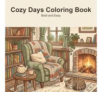 Cozy Days Coloring Book: Bold and Easy - 40 Simple Snug Designs of Reading Nooks, Cats and Quiet Moments for Adults, Teens and Seniors
