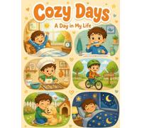 Cozy Days: Cute Daily Life Coloring Book for Kids Ages 5-9, 30 Fun Scenes of Morning Routines, School Days, Playtime & Bedtime