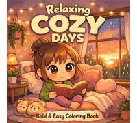 COZY DAYS: Simple & Cute Girl Life Illustrations for Relaxation, Bold & Easy Coloring Book Self-Care & Cozy Moments