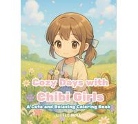 Cozy Days with Chibi Girls: A Cute and Relaxing Coloring Book: A Dreamy Collection of Everyday Chibi Life Scenes
