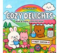 Cozy Delights: A Whimsical Coloring Journey of Sweet Treats and Serene Springtime Scenes