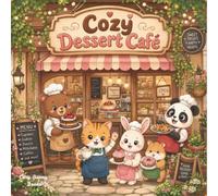 Cozy Dessert Café Coloring Book: Cute Kawaii Animal Bakery & Coffee Shop Coloring Pages for Kids, Teens & Adults: Adorable Sweet Treats, Cupcakes, ... Cozy Café Scenes for Relaxing Creative Fun